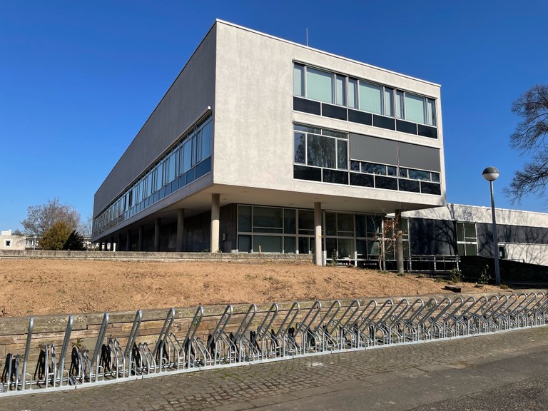 New bicycle racks at the main library